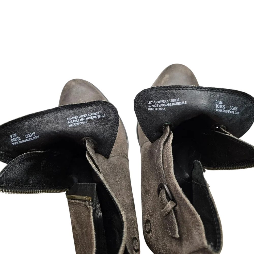 Born Leather Ankle Booties 9.5M